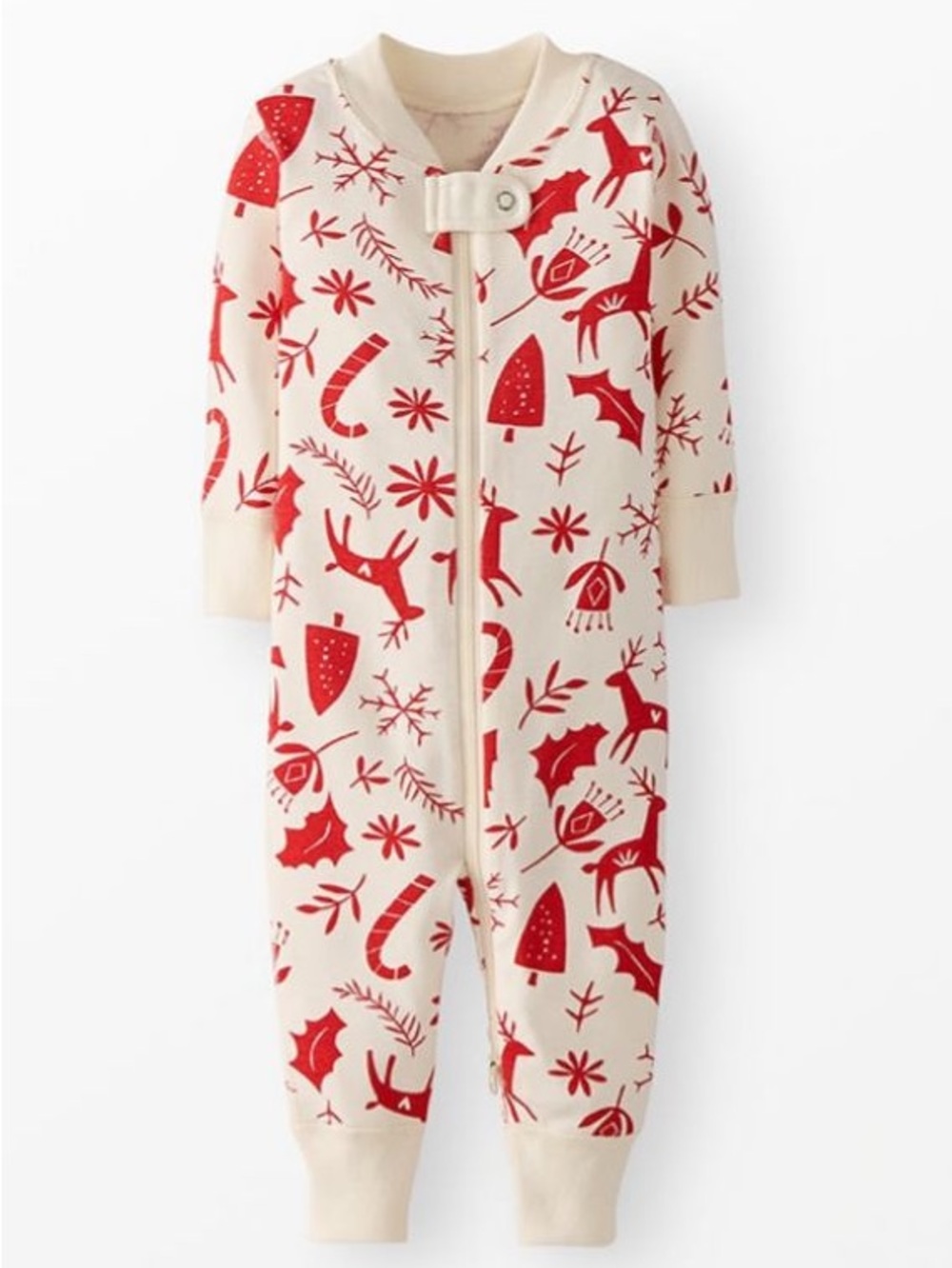 Hanna Andersson Scandicane Footie - 6-12 months
